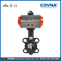 EPDM sealing Cast iron wafer pneumatic butterfly valve